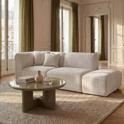 Online Drawer NOOR Chauffeuse pour canapé modulable en velours côtelé