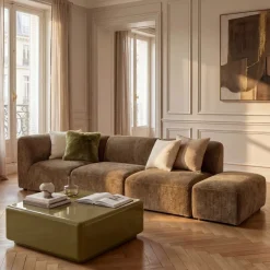 Online Drawer NOOR Chauffeuse pour canapé modulable en velours côtelé