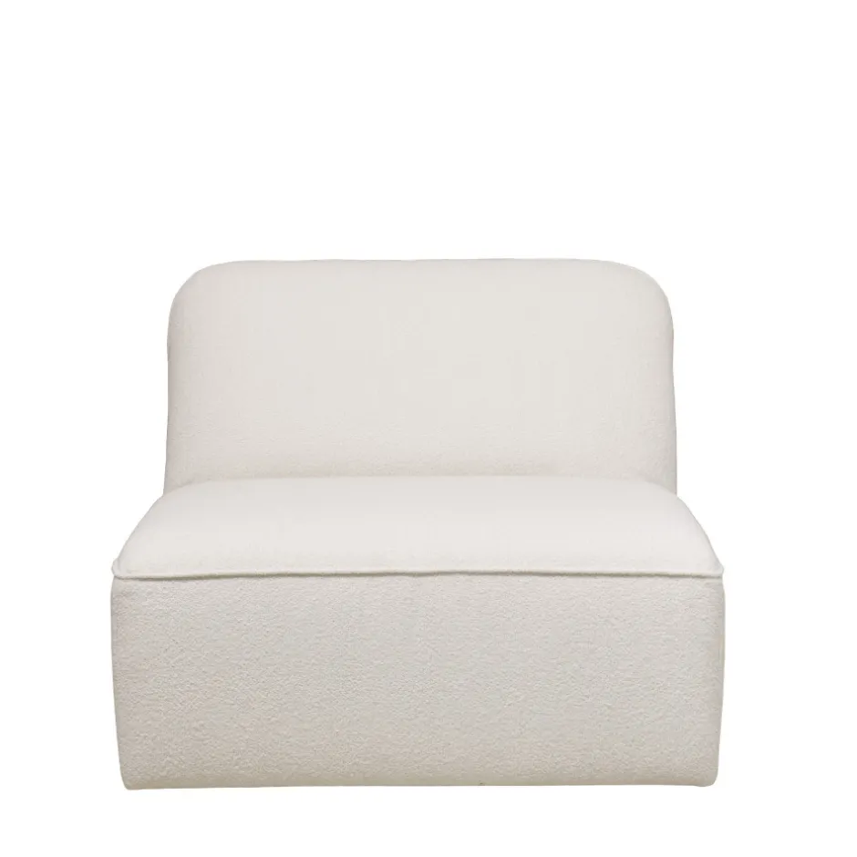 Online Drawer NOOR Chauffeuse pour canapé modulable en tissu bouclette