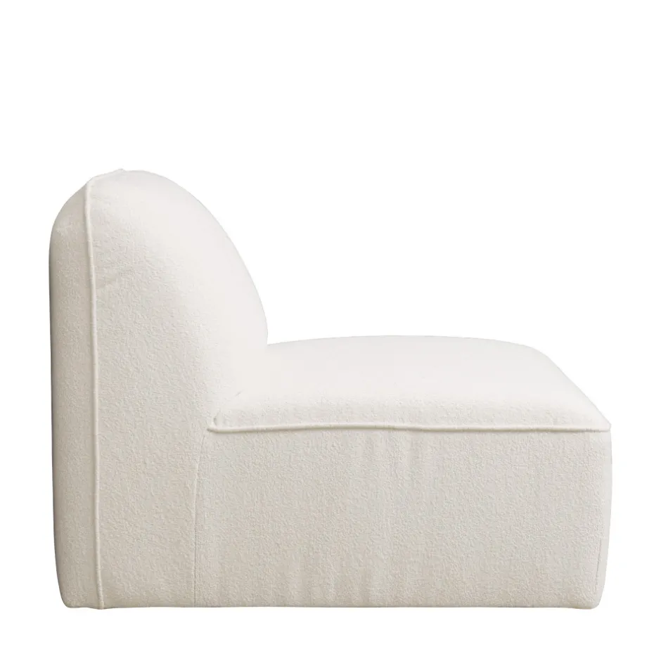 Online Drawer NOOR Chauffeuse pour canapé modulable en tissu bouclette