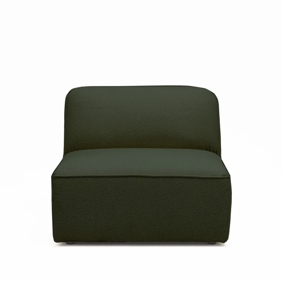 Online Drawer NOOR Chauffeuse pour canapé modulable en tissu bouclette