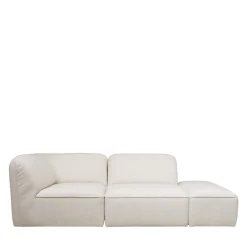 Online Drawer NOOR Chauffeuse pour canapé modulable en tissu bouclette