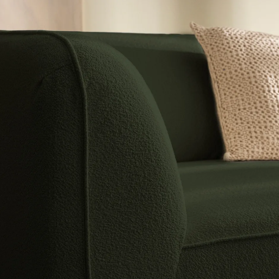 Online Drawer NOOR Chauffeuse pour canapé modulable en tissu bouclette