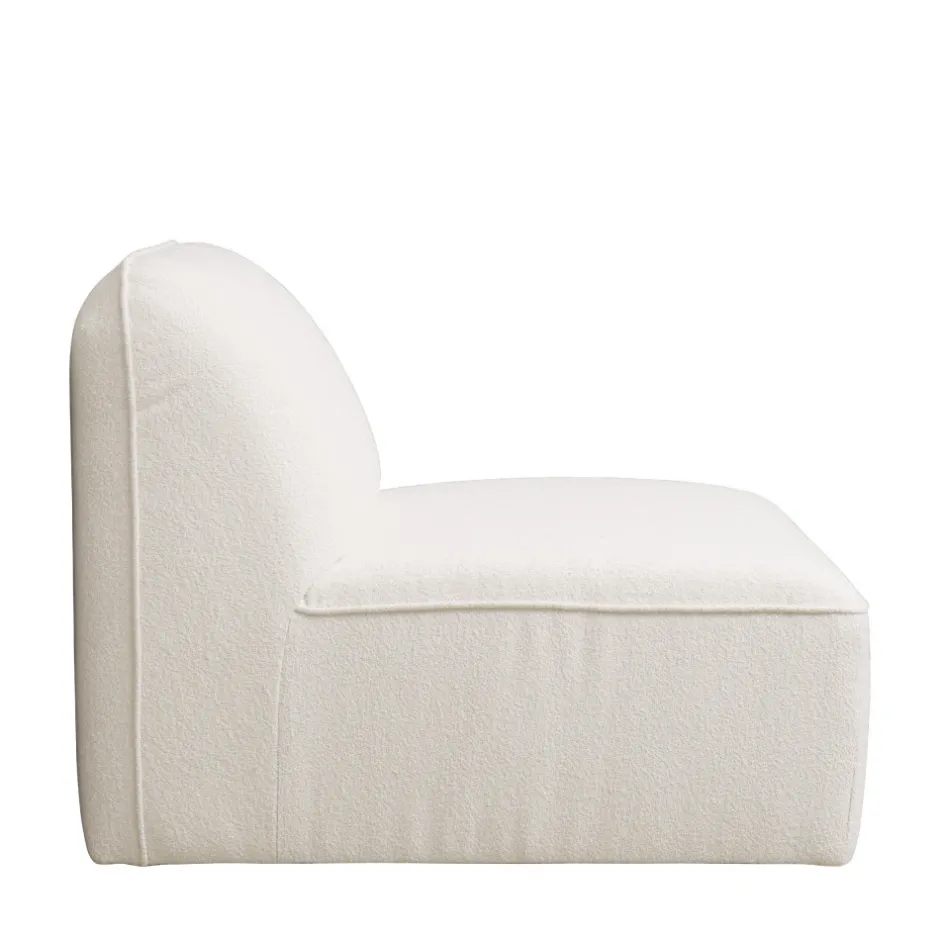 Online Drawer NOOR Chauffeuse pour canapé modulable en tissu bouclette