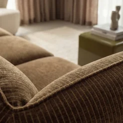 Discount Drawer NOOR Pouf pour canapé modulable en velours côtelé