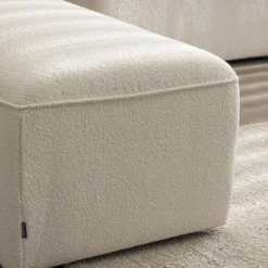 Hot Drawer NOOR Pouf pour canapé modulable en tissu bouclette
