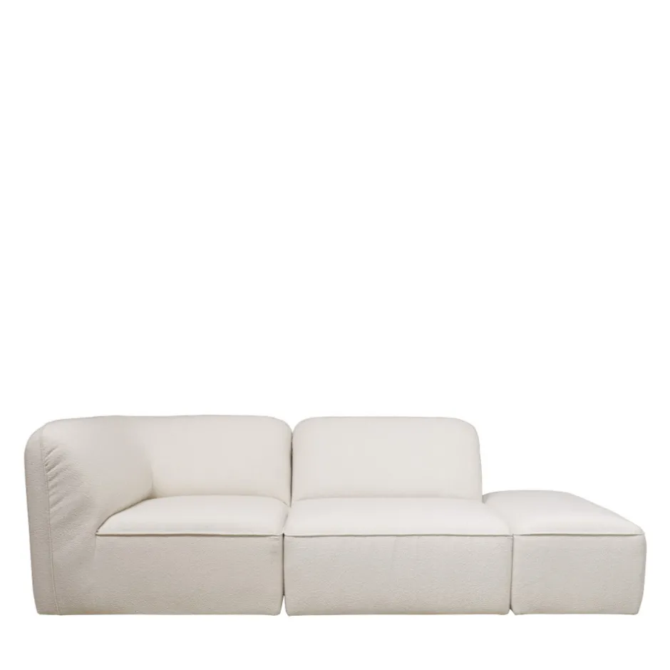Hot Drawer NOOR Pouf pour canapé modulable en tissu bouclette