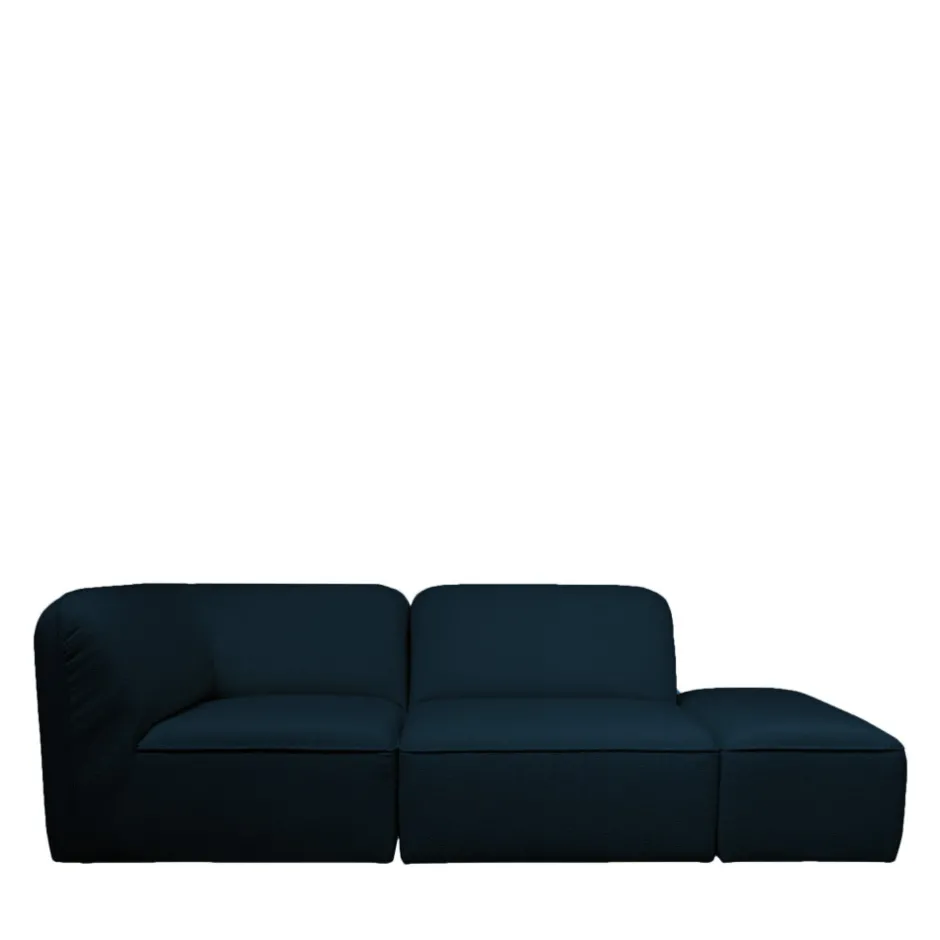 Hot Drawer NOOR Pouf pour canapé modulable en tissu bouclette