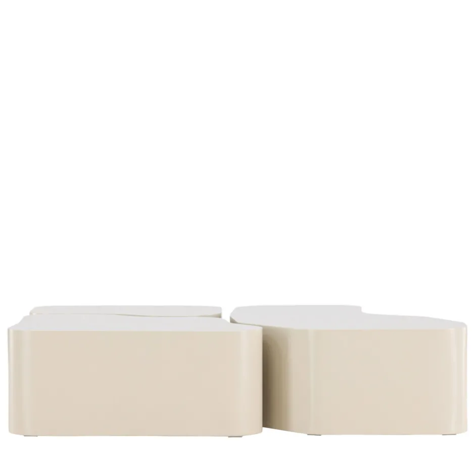 Online Venture Home NORLAND Lot de 3 tables basses organiques en bois 92x70cm