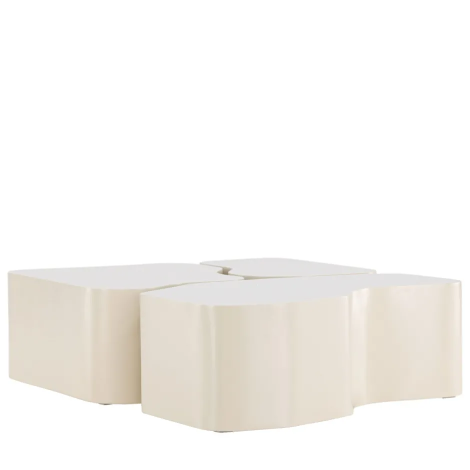 Online Venture Home NORLAND Lot de 3 tables basses organiques en bois 92x70cm