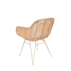 Best Drawer NUNUHAI Fauteuil de table en rotin pieds beiges