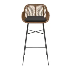 Drawer NUNUHAI Lot de 2 tabourets de bar en rotin H76cm