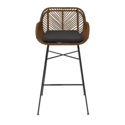 Online Drawer NUNUHAI Lot de 2 tabourets de bar en rotin H68cm