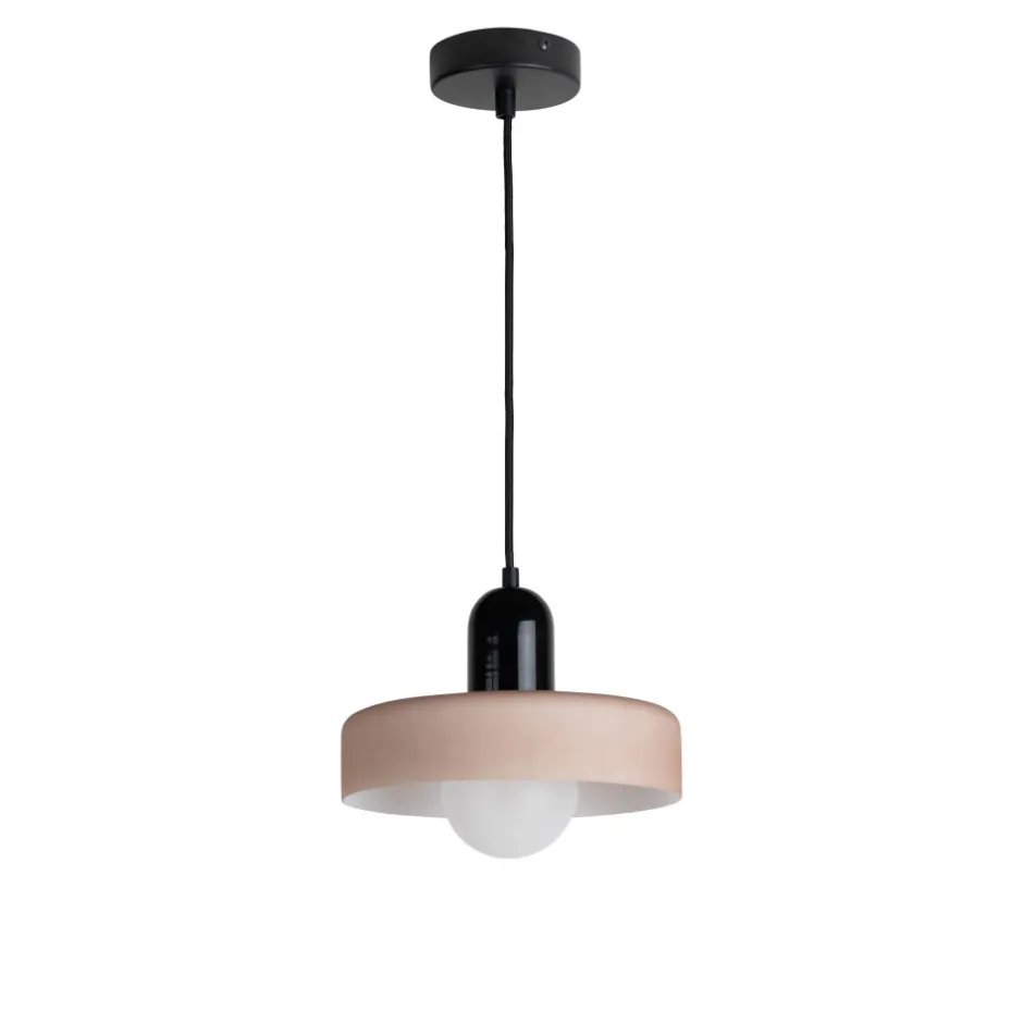 Online Leitmotiv OPACO GRATO Suspension en métal avec abat-jour cylindrique