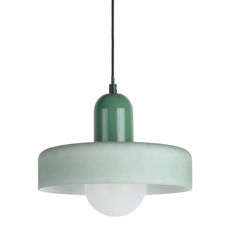 Online Leitmotiv OPACO GRATO Suspension en métal avec abat-jour cylindrique