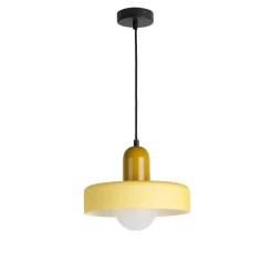 Online Leitmotiv OPACO GRATO Suspension en métal avec abat-jour cylindrique