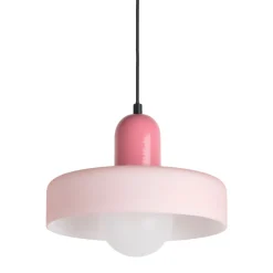 Online Leitmotiv OPACO GRATO Suspension en métal avec abat-jour cylindrique