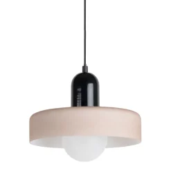Online Leitmotiv OPACO GRATO Suspension en métal avec abat-jour cylindrique