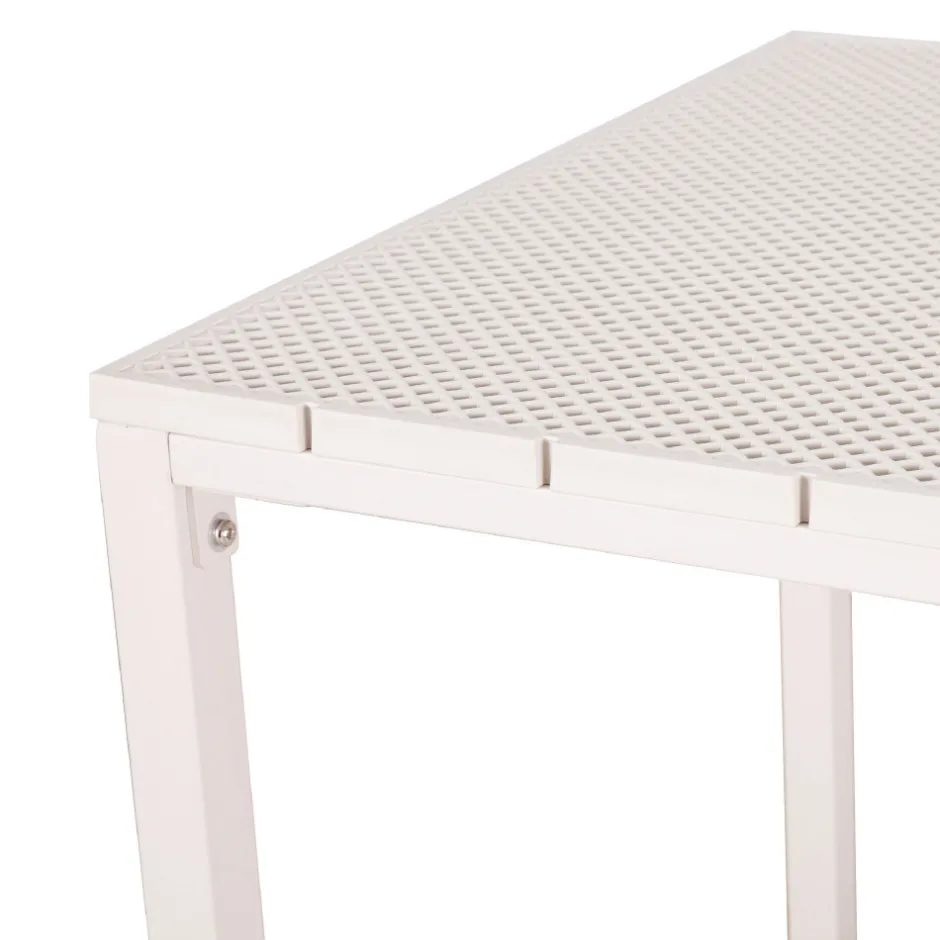 New Drawer ORKA Ensemble table et chaises de jardin 4 personnes en métal