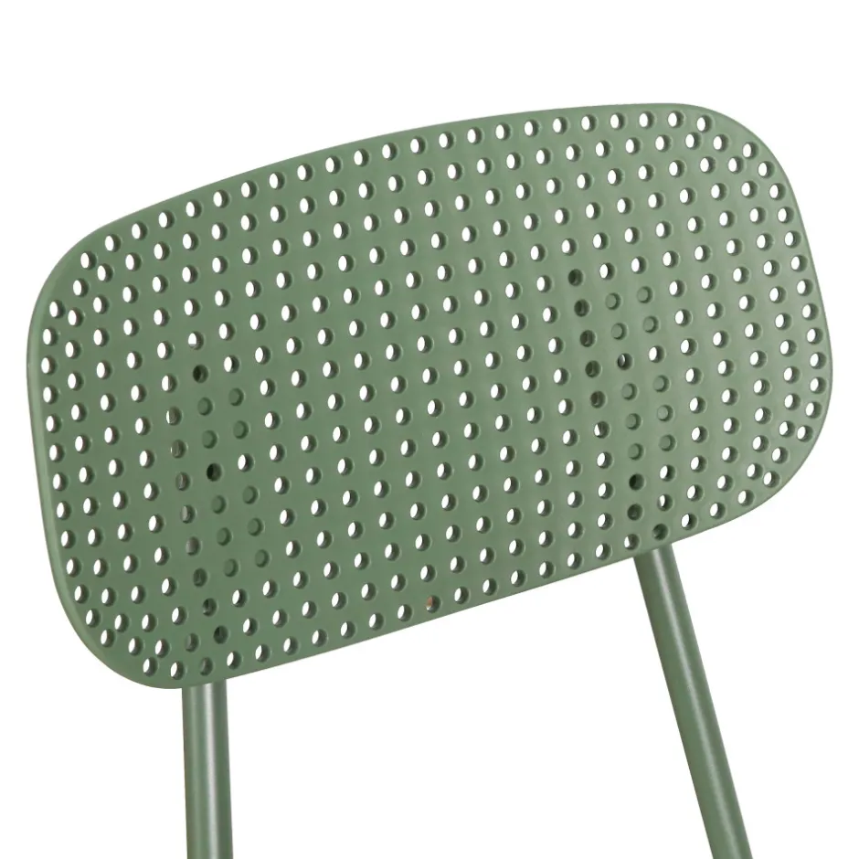 New Drawer ORKA Ensemble table et chaises de jardin 4 personnes en métal