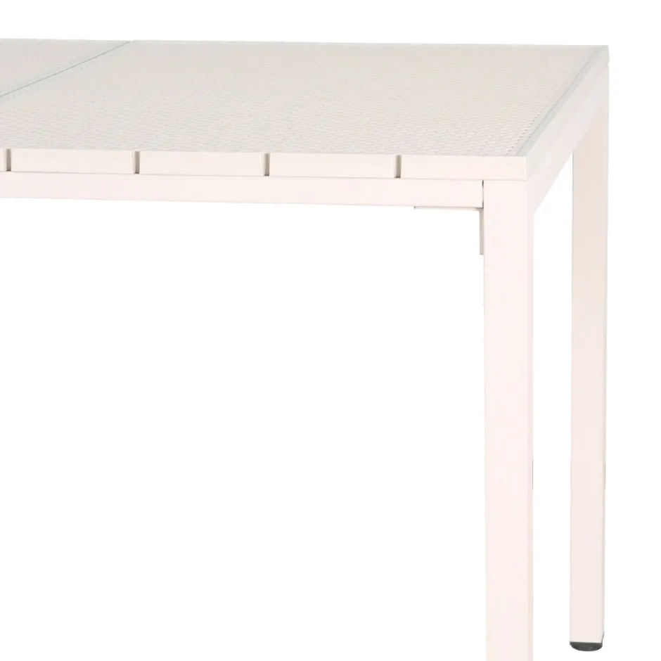 New Drawer ORKA Ensemble table et chaises de jardin 4 personnes en métal