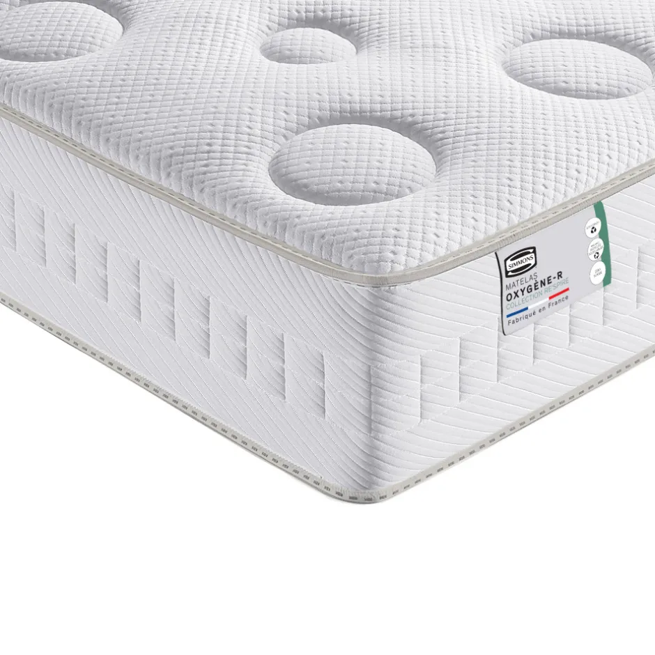 Sale Simmons OXYGÈNE-R Matelas 100% ressorts, épaisseur 26cm, accueil moelleux