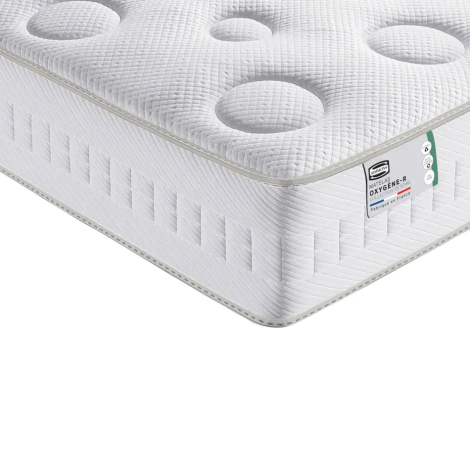 Sale Simmons OXYGÈNE-R Matelas 100% ressorts, épaisseur 26cm, accueil moelleux