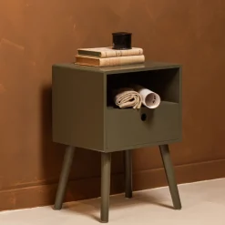 Best Woood OZZY Table de chevet 1 tiroir, 1 niche en bois
