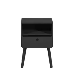 Best Woood OZZY Table de chevet 1 tiroir, 1 niche en bois