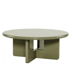 Discount Drawer PALOMA Table basse ronde en bois laqué ø80cm
