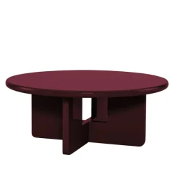 Discount Drawer PALOMA Table basse ronde en bois laqué ø80cm