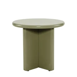 Discount Drawer PALOMA Table d'appoint ronde en bois laqué ø50cm