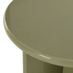 Discount Drawer PALOMA Table d'appoint ronde en bois laqué ø50cm