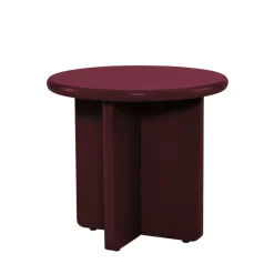 Discount Drawer PALOMA Table d'appoint ronde en bois laqué ø50cm
