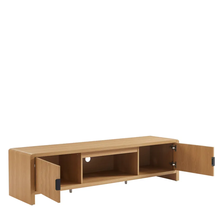 Discount No name PAULA Meuble TV 2 portes en bois L160cm