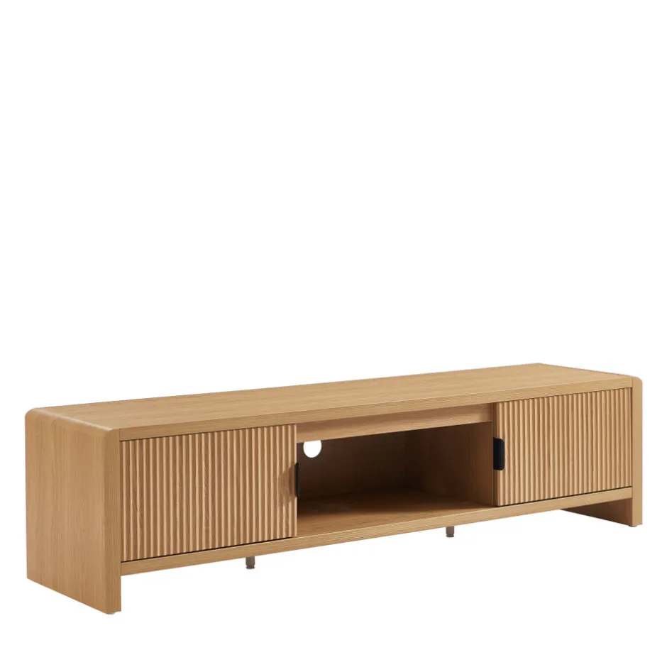 Discount No name PAULA Meuble TV 2 portes en bois L160cm
