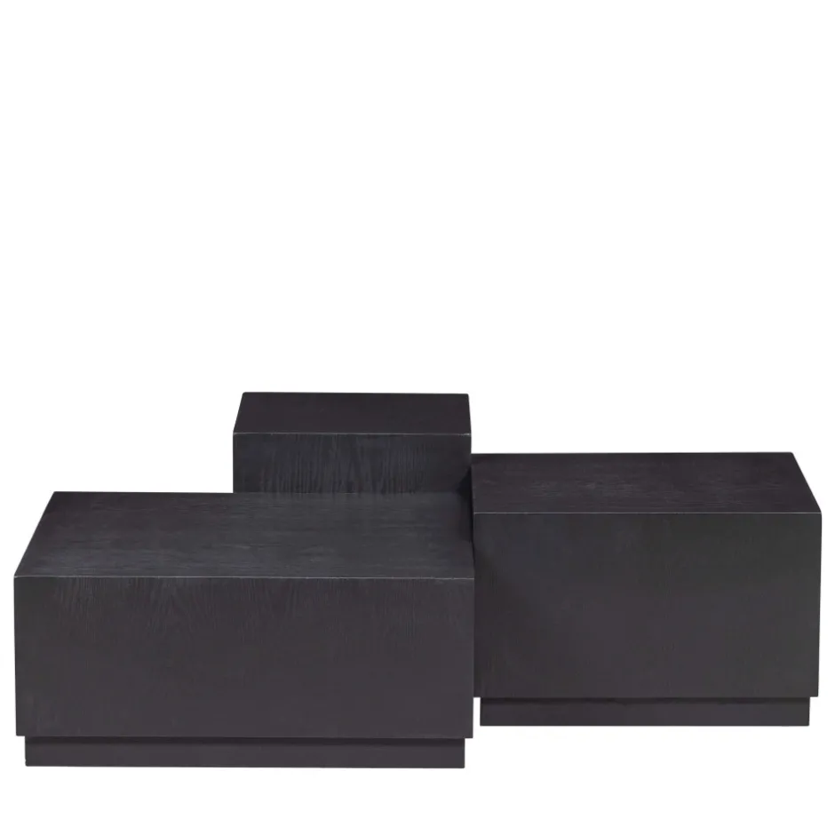 Sale Woood PIM Lot de 3 tables basses en bois
