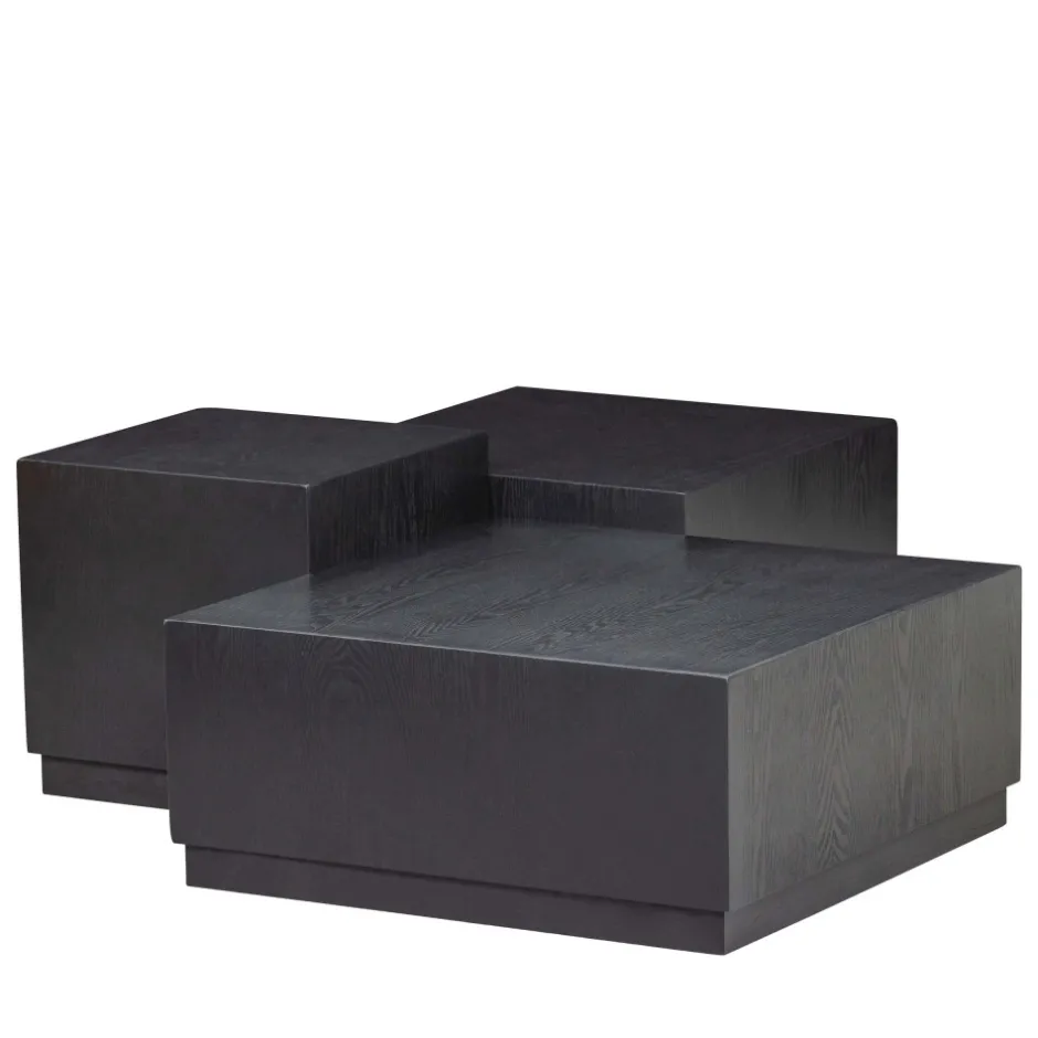 Sale Woood PIM Lot de 3 tables basses en bois
