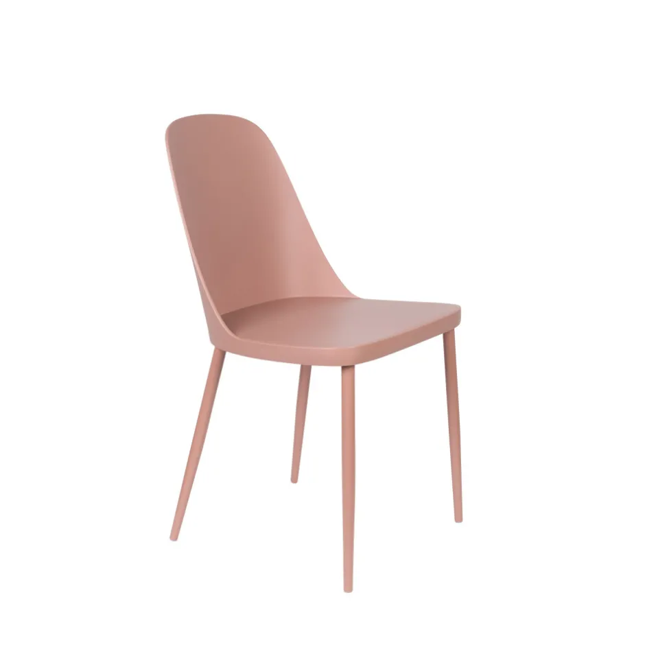Hot No name PIP Lot de 2 chaises en résine et métal