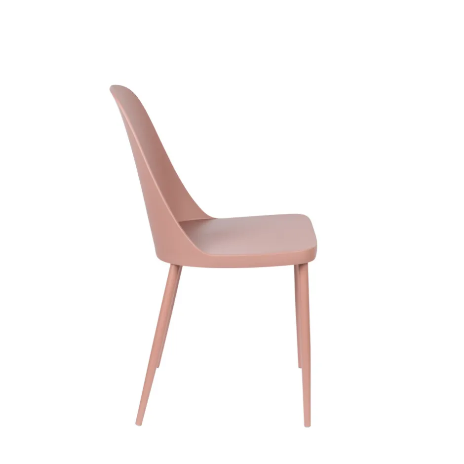 Hot No name PIP Lot de 2 chaises en résine et métal