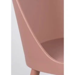 Hot No name PIP Lot de 2 chaises en résine et métal