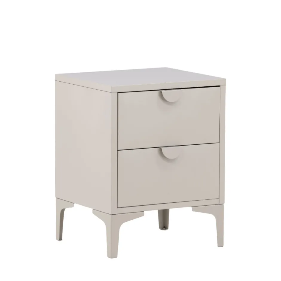 Outlet Venture Home PIRING Table de chevet 2 tiroirs en métal