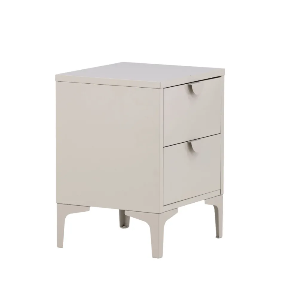 Outlet Venture Home PIRING Table de chevet 2 tiroirs en métal