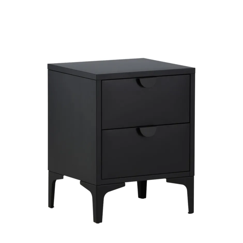 Outlet Venture Home PIRING Table de chevet 2 tiroirs en métal