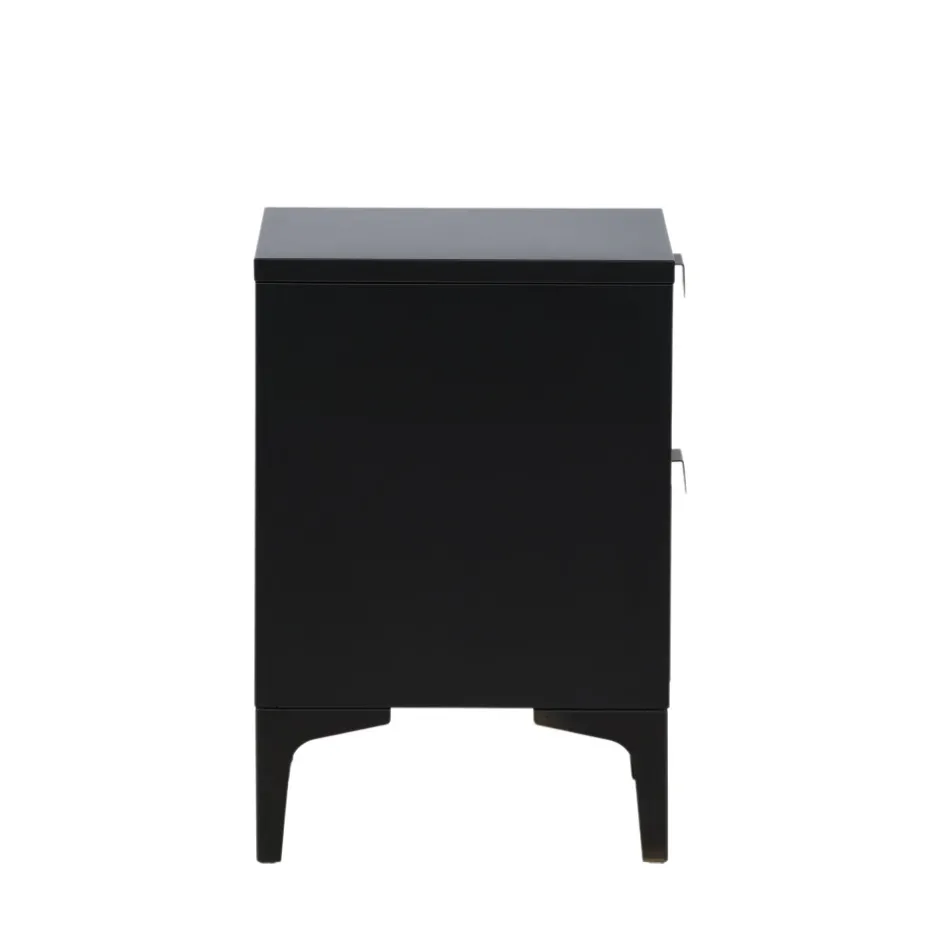 Outlet Venture Home PIRING Table de chevet 2 tiroirs en métal