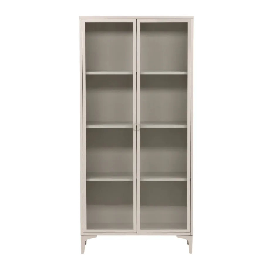 Best Venture Home PIRING Vaisselier 2 portes en verre et métal H190cm