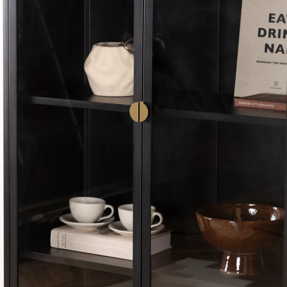 Best Venture Home PIRING Vaisselier 2 portes en verre et métal H190cm