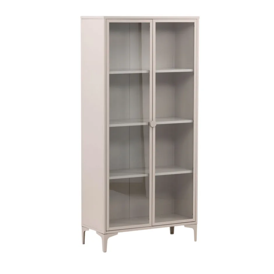 Best Venture Home PIRING Vaisselier 2 portes en verre et métal H190cm