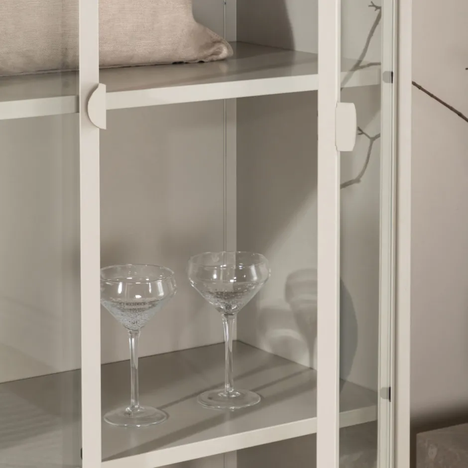 Best Venture Home PIRING Vaisselier 2 portes en verre et métal H190cm
