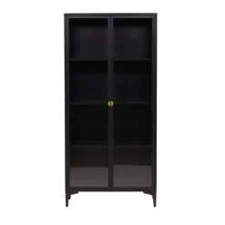 Best Venture Home PIRING Vaisselier 2 portes en verre et métal H190cm